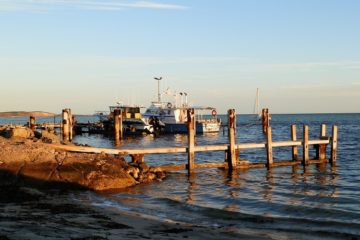 Fishing boats at Denham Jetty, Shark Bay, Western Australia