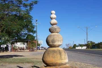 Moon Rocks in Main Street, Richmond, Queensland