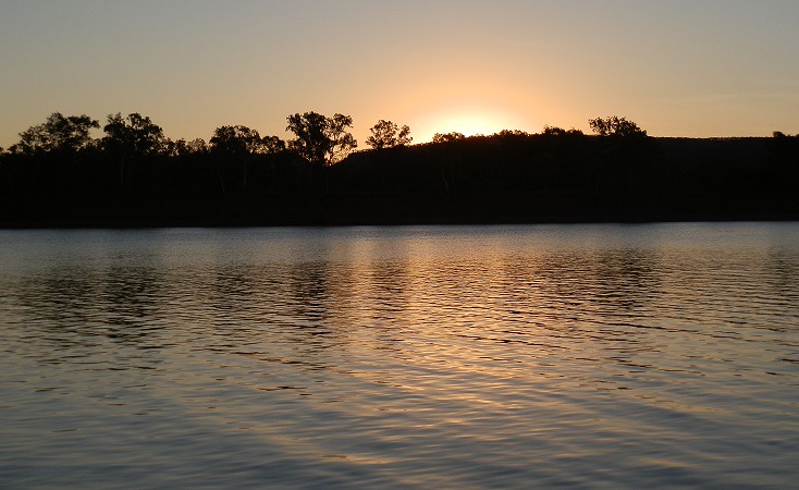 Sunset on the Victoria River, Northern Territory