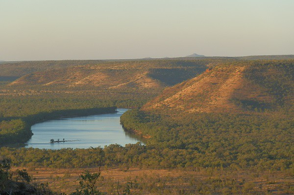 Escarpment View Above Timber Creek at Sunset
