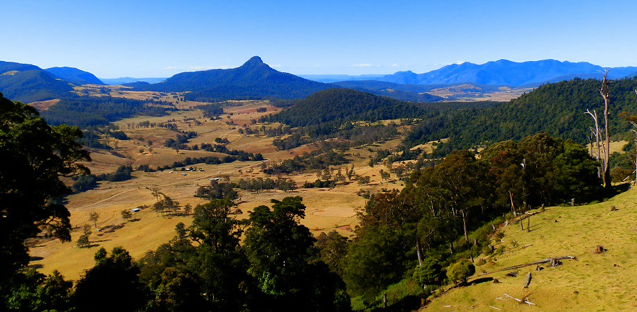 Carrs Lookout and Mt Jiramon landscape, Scenic Rim
