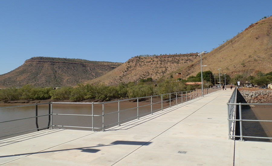 Wyndham Jetty, with the Bastion in the background