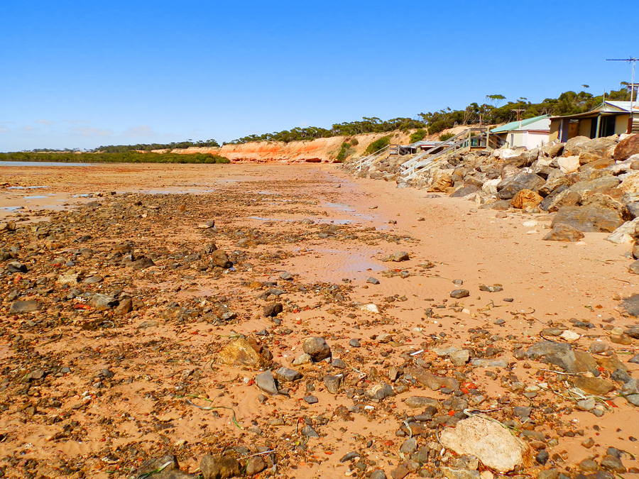 Port Clinton Shacks at Low Tide, Yorke Peninsula