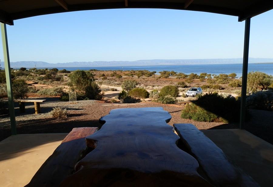 Spencer Gulf and Flinders Ranges from Blanche Harbour Picnic Area