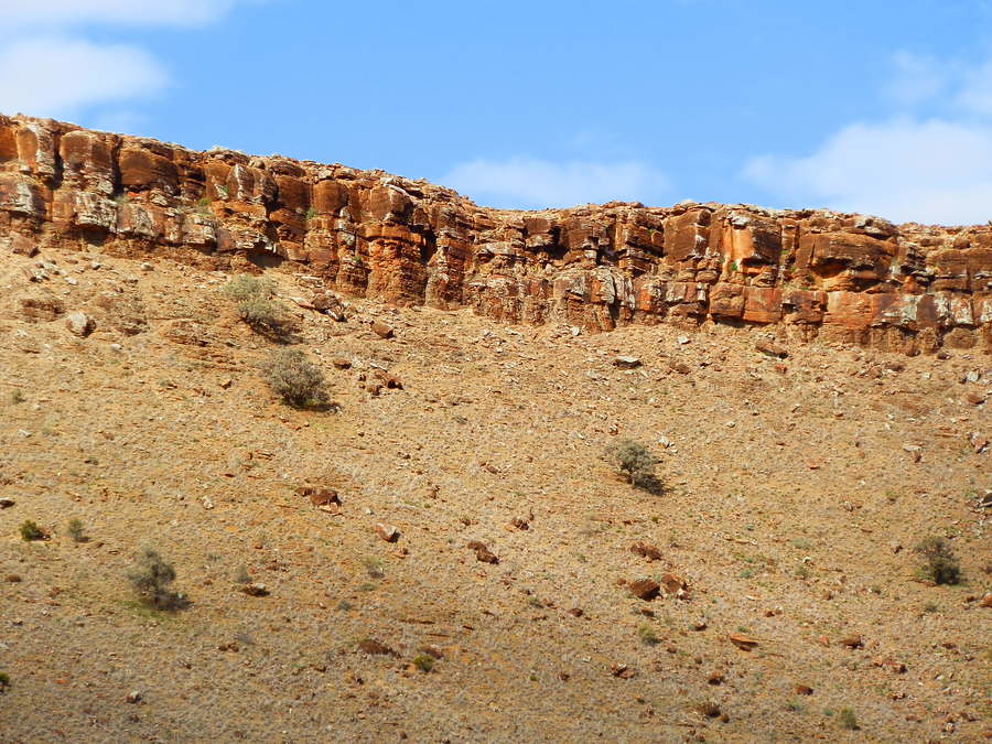 Great Wall of China Rock, via Blinman, Northern Flinders Ranges