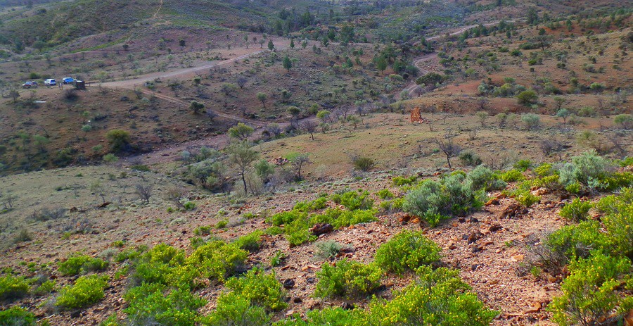 Car Park and Scenery at Nuccaleena