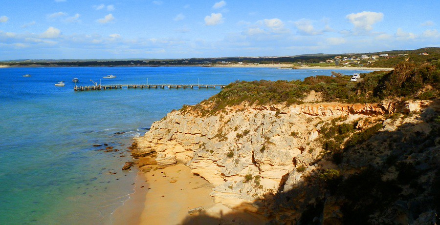 Southend Jetty, northern end of Canunda National Park, Limestone Coast