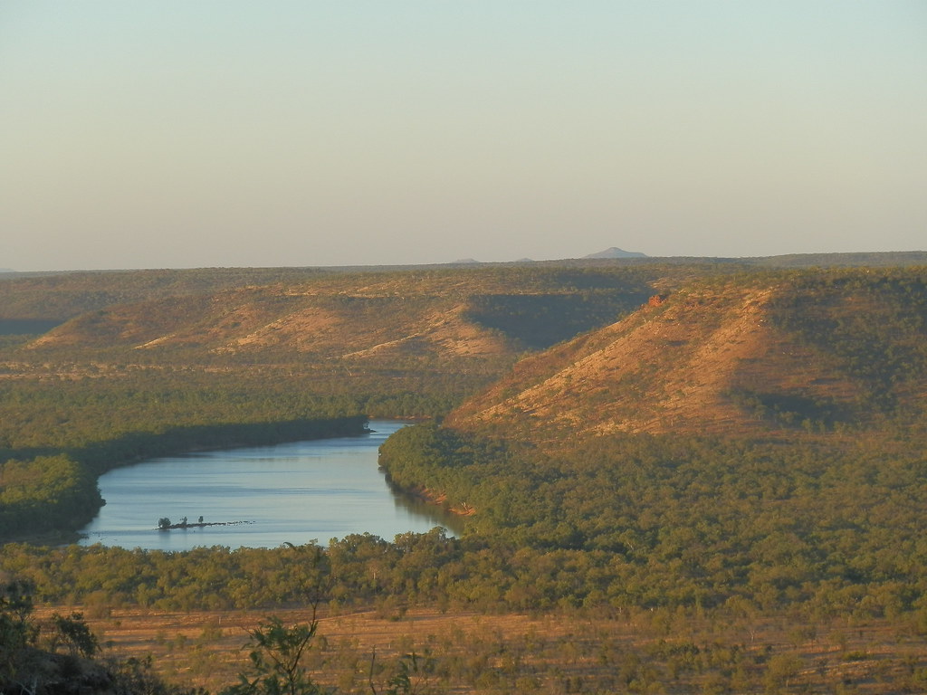 Sunset over the Victoria River from the Escarpment Lookout, Timber Creek