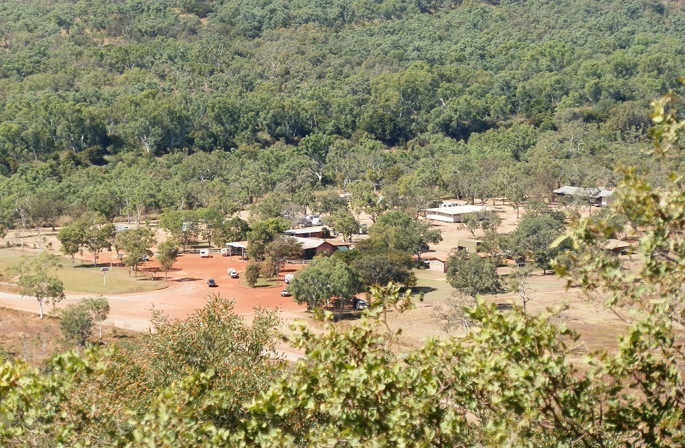 Victoria River Roadhouse and Campground from Escarpment Lookout, Northern Territory