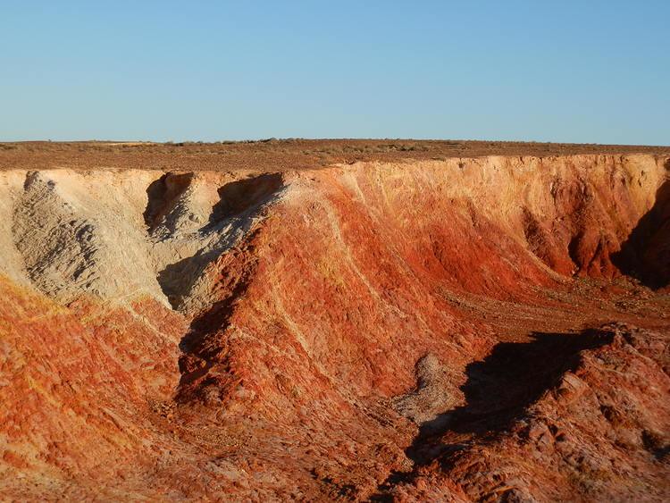 Ochre Pits at Sunset, via Lyndhurst, Outback South Australia