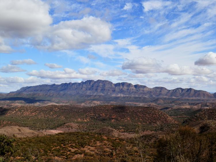 Bunbinyunna Range from Bridle Gap overlooking Moralana Scenic Drive, Flinders Ranges, South Australia