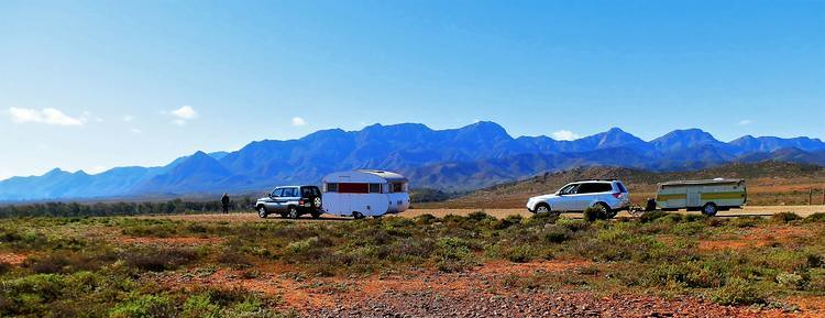Ranges from the road between Hawker to Parachilna, Flinders Ranges, South Australia