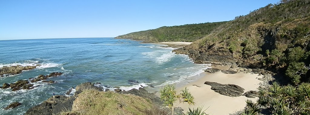 Looking south from Broken Head Coastal Reserve Walk, New South Wales