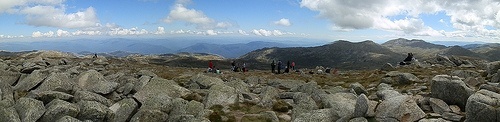Looking towards Victoria - and a bunch of schoolboys ...