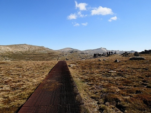 Kosciuszko Dead Ahead! 4.5 km to go ... Snowy Mountains, New South Wales