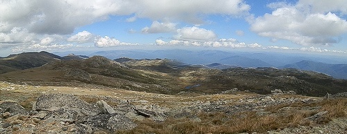Kosciuszko National Park from Mt Kosciuszko Summit