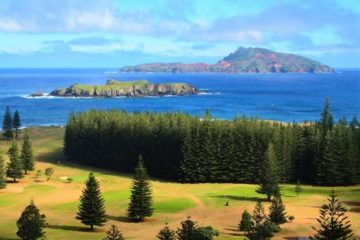 Phillip Island offshore from Norfolk Island