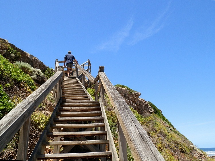 Stairway to heaven? Pretty close! Swimmers Beach access, South Australia