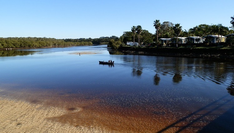 Brunswick River at Brunswick Heads, New South Wales, Australia
