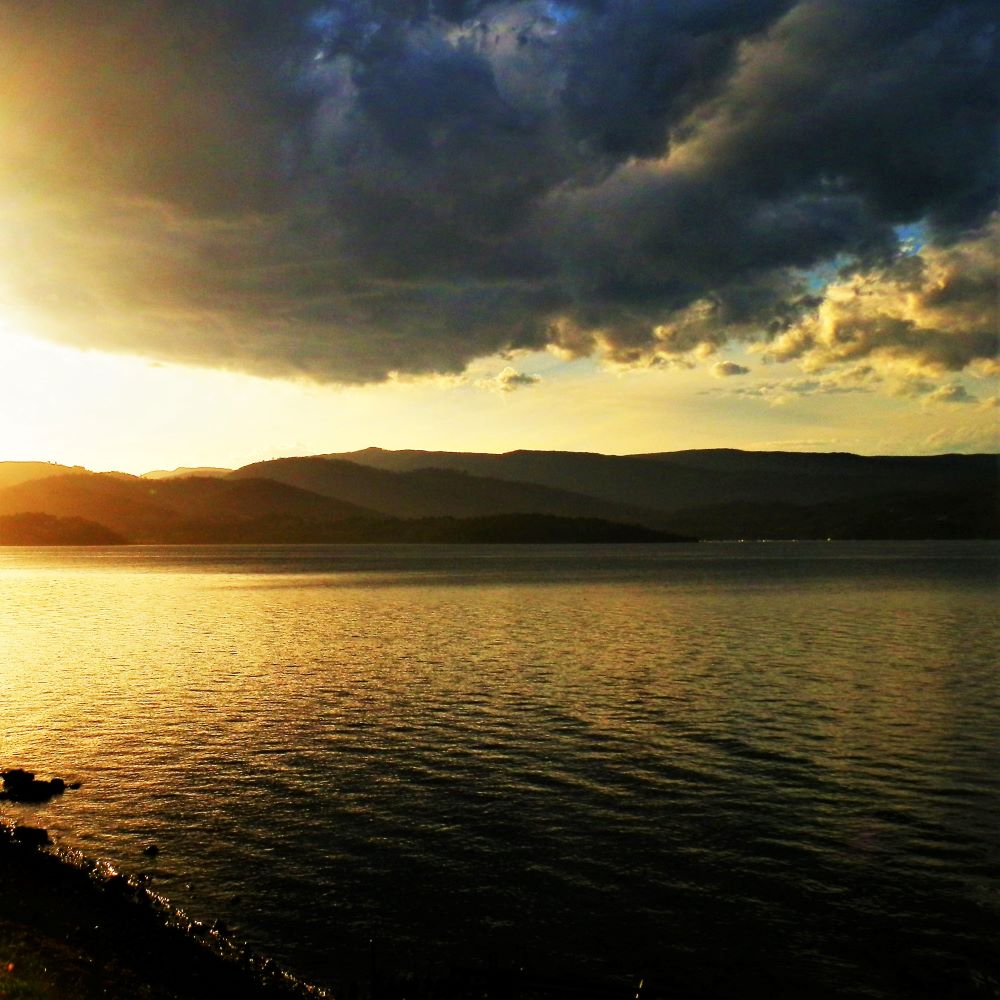 Sunset over the D'Entrecasteaux Channel, Bruny Island, Tasmania