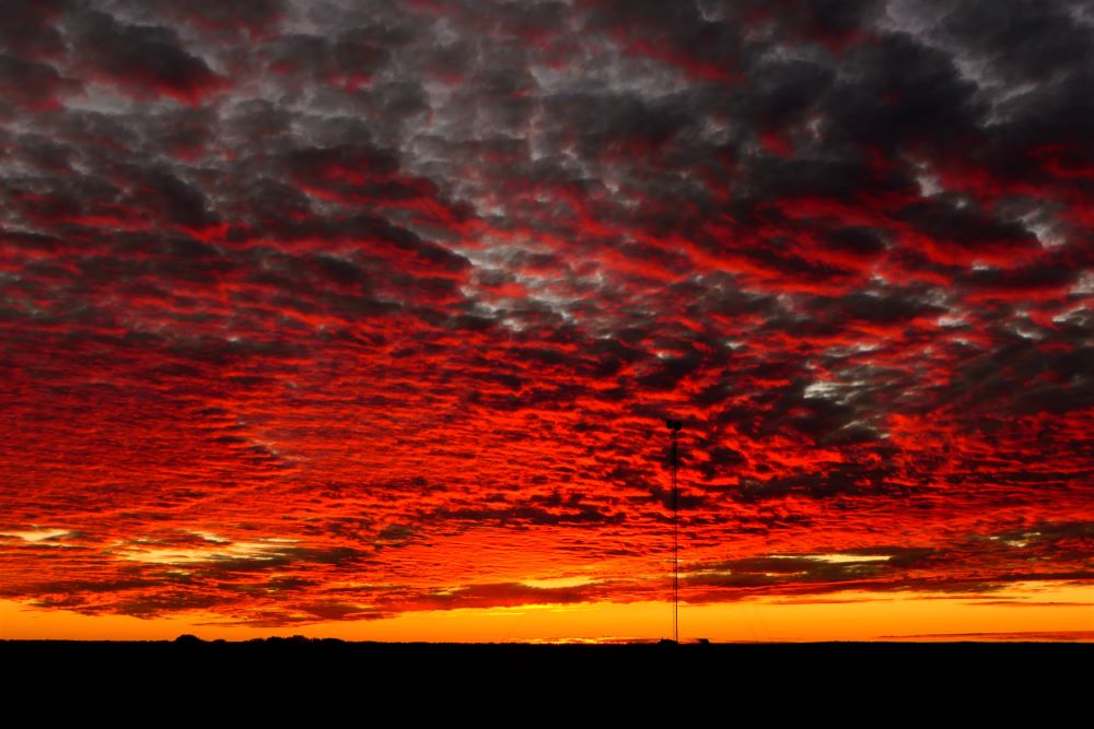 Sunset at Cadney Park Homestead, Outback South Australia