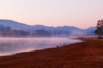 Lake Moogerah Campground at Dawn, Queensland
