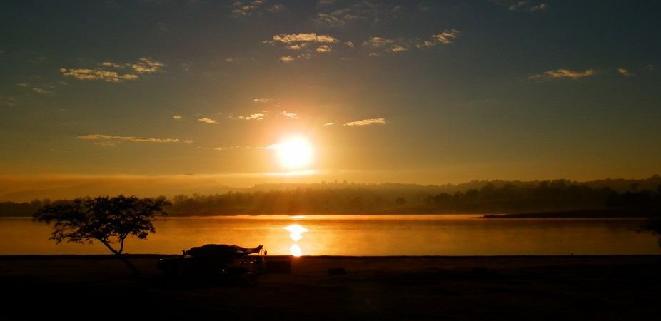 Lake Moogerah Holiday Park Campground at Sunrise