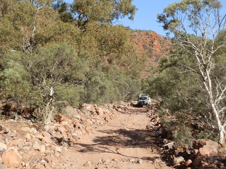 Driving through the Creek, Arkaroola Ridge-top Tou