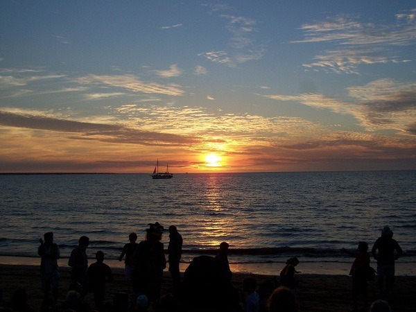 Sunset at the Mindil Beach markets, Darwin, Northern Territory