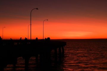 Sunset over King Sound from Derby Jetty, Western Australia