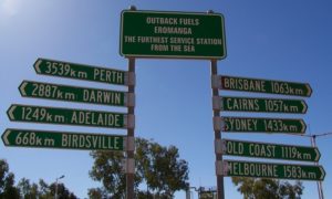 Eromanga Distance Sign, Queensland