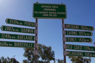 Eromanga Distance Sign, Outback Queensland