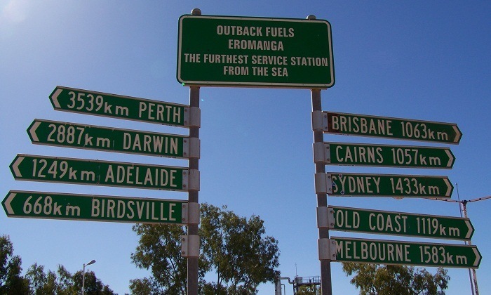 Eromanga Distance Sign, Outback Queensland