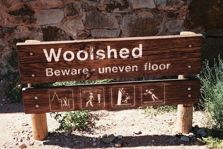 Kanyaka Woolshed Sign
