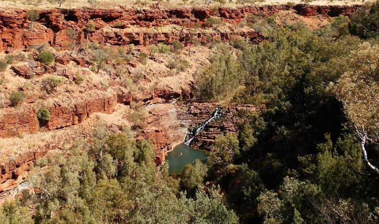 Fortescue Falls from Above, Dales Gorge, Karijini National Park