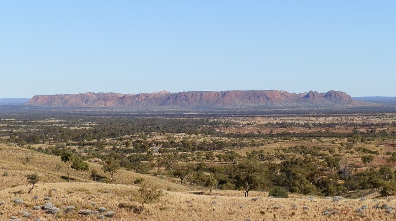 Tnorala (Gosse Bluff) from Tylers Pass Lookout, Central Australia