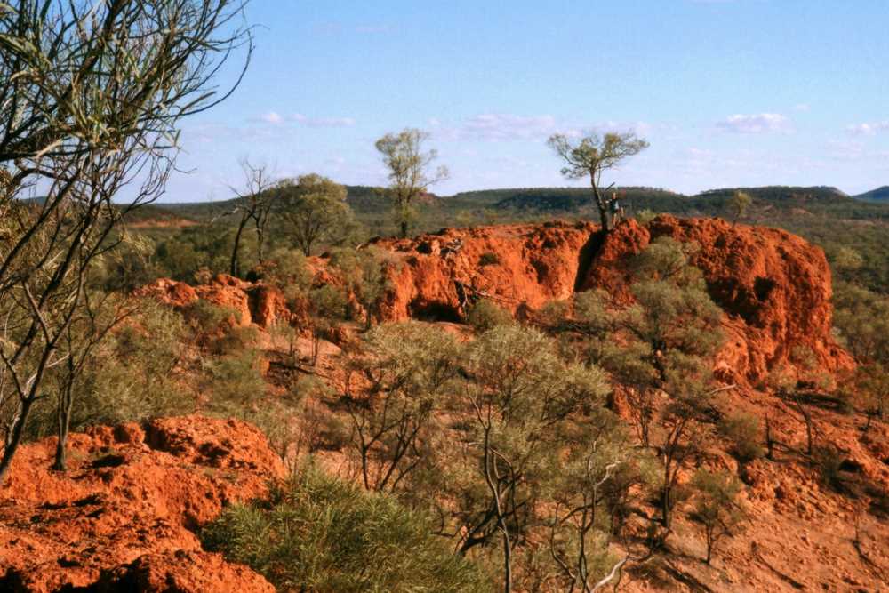Climbing Baldy Top, Quilpie, Outback Queensland
