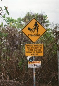 Irukandji Warning Sign, Cairns Beaches