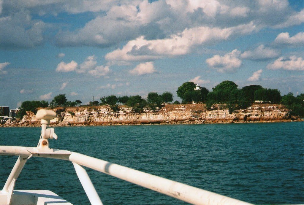 Darwin's cliffs from the Mandorah Ferry