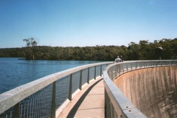 Track on the Whispering Wall Dam Wall, Adelaide