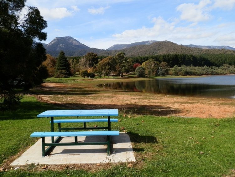 Lake Buffalo, in the shadow of Mt Buffalo, Victoria