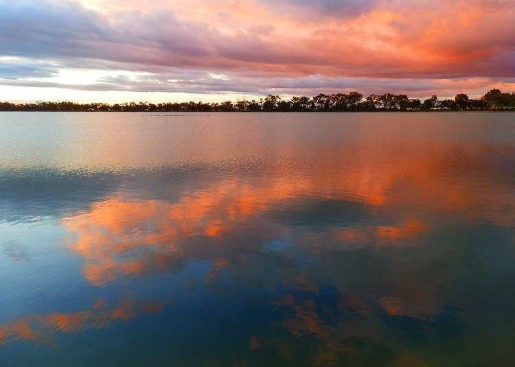 Sunset at Lake Lascelles