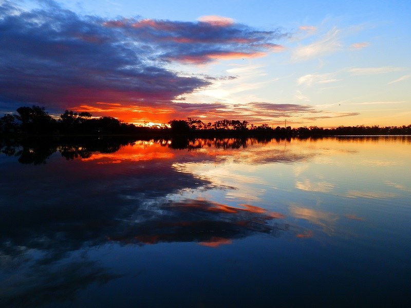 Dramatic Sunset at Lake Lascelles