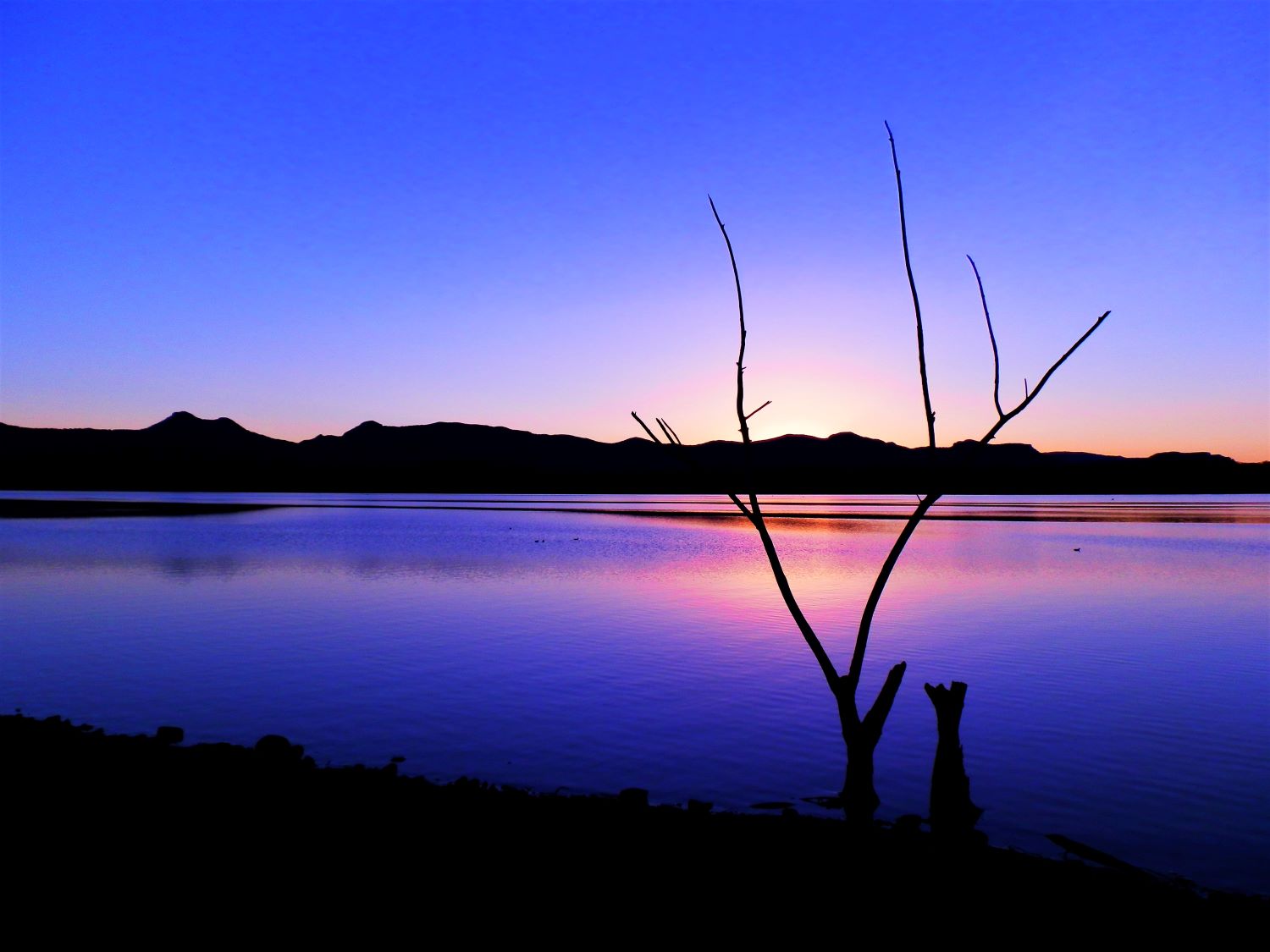 Sunset over Lake Moogerah, Scenic Rim, Queensland