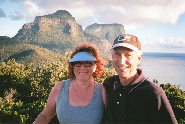 Pilchard and I on Lord Howe Island, New South Wales