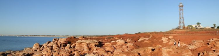 Gantheaume Point Lighthouse looking towards Cable Beach, Broome, Western Australia