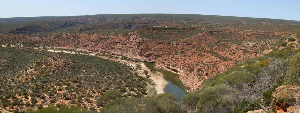 Spot Nature's Window carpark from the Loop Lookout! Kalbarri National Park, Western Australia