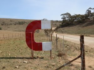 The Magnetic Hill Magnet, via Orroroo, South Australia