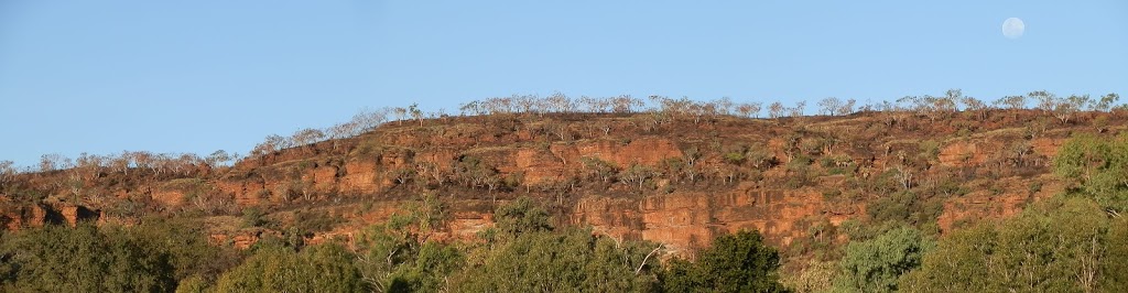 Moonrise over the Victoria River Escarpment, Northern Territory