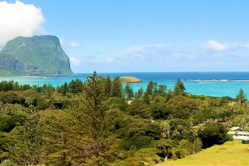 Mt Lidgbird and Mt Gower from Malabar Hill, Lord Howe Island